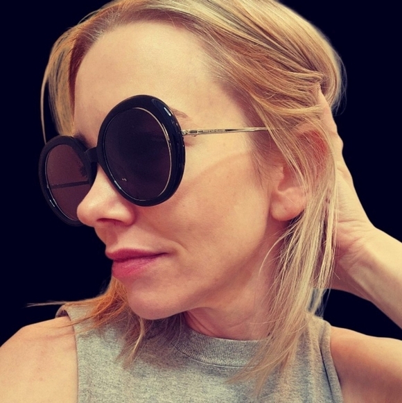 Alexander McQueen Black Oval Sunglasses - 54mm main image 11